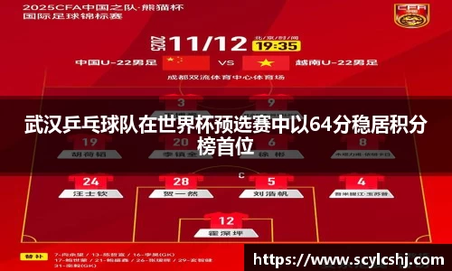 武汉乒乓球队在世界杯预选赛中以64分稳居积分榜首位